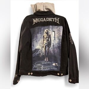 Primitive Black Megadeth Denim Jacket size small